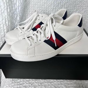 Gucci Ace Leather Sneakers Men’s size 10 US